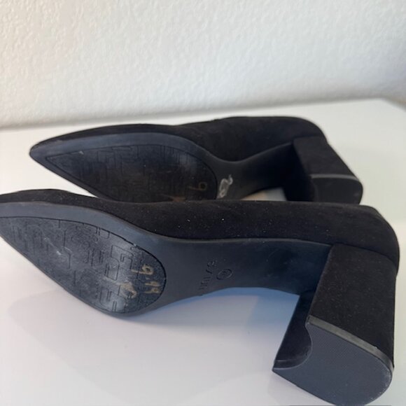 NEW Unisa Women's Uniletra Shoes Pumps Black Suede Block Heel Pointed Toe 11 M - Picture 5 of 7